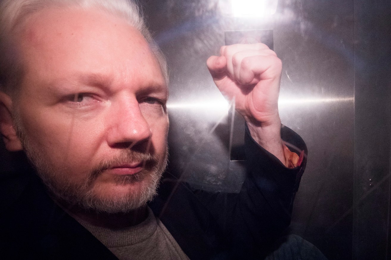 Wikileaks founder Julian Assange (above) is the subject of an opinion piece written by Deputy Prime Minister Barnaby Joyce, calling for his extradition to Australia.(EPA PHOTO)