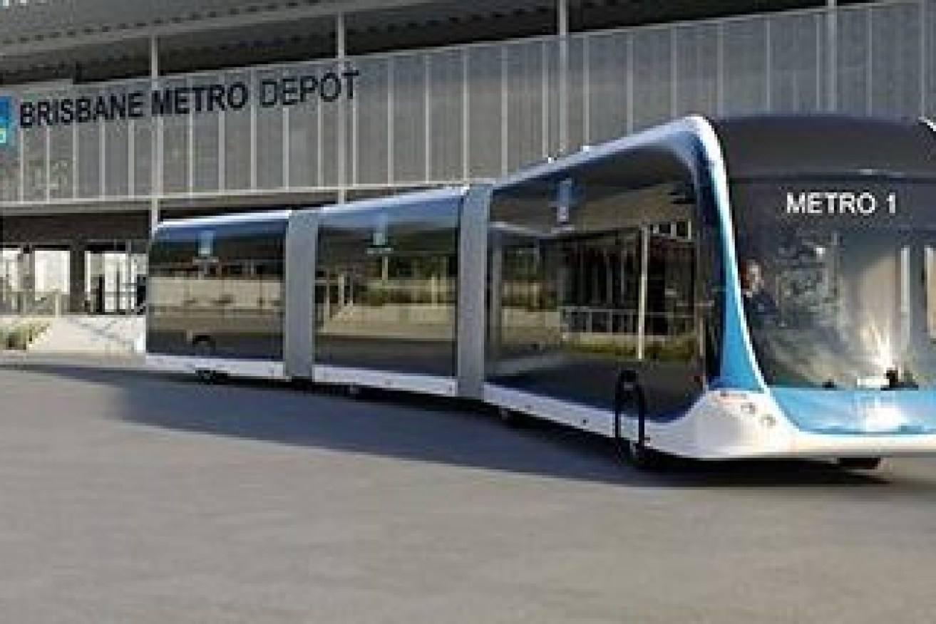 An artist's impression of the Brisbane Metro project.