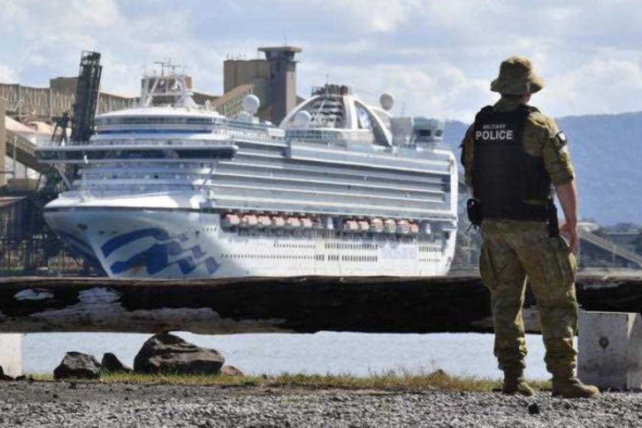 The Ruby Princess was the most likely cause of the Tasmanian virus cluster. (Photo: ABC)