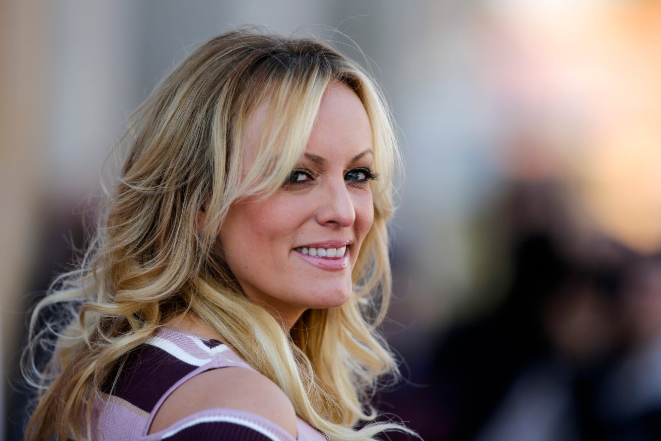 Adult film actress Stormy Daniels, who claims she had an intimate relationship with Donald Trump, told her Twitter followers the President 'exaggerates about the size of things'. (Photo: AP Photo/Markus Schreiber)
