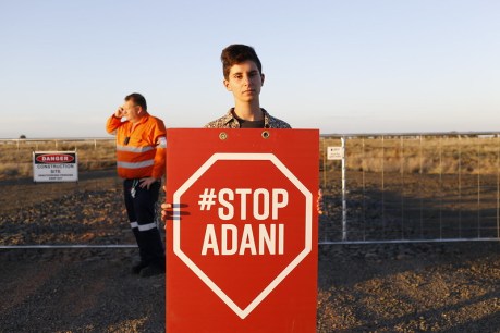 Police brought in after claims protestor ‘run over’ at Adani rail site