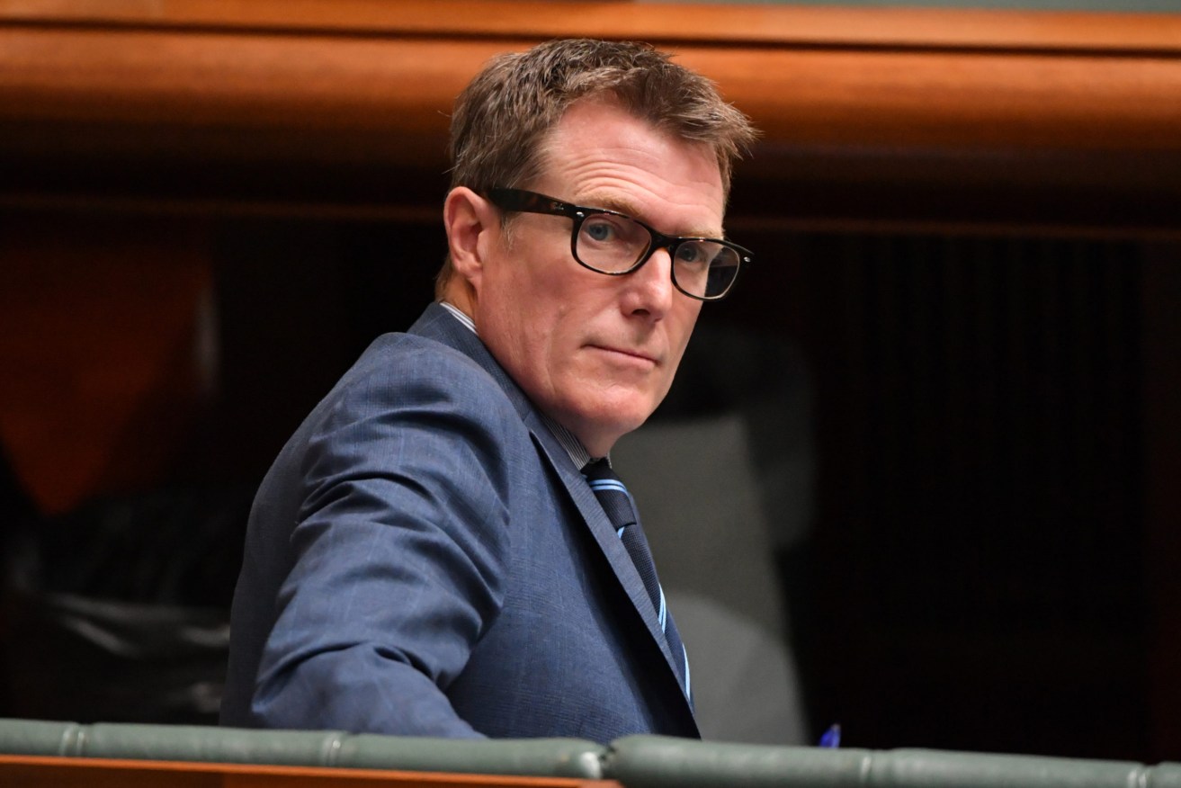 Minister Christian Porter has revealed legal bills in his defamation claim against the ABC were partly paid through a blind trust. (Photo: AAP Image/Mick Tsikas) 