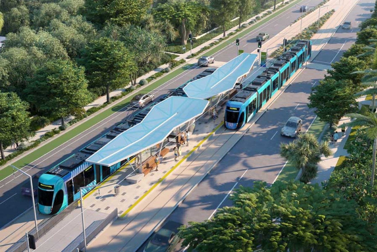 The council has embarked on a business case that may see a light rail link between Kawana and Maroochydore.