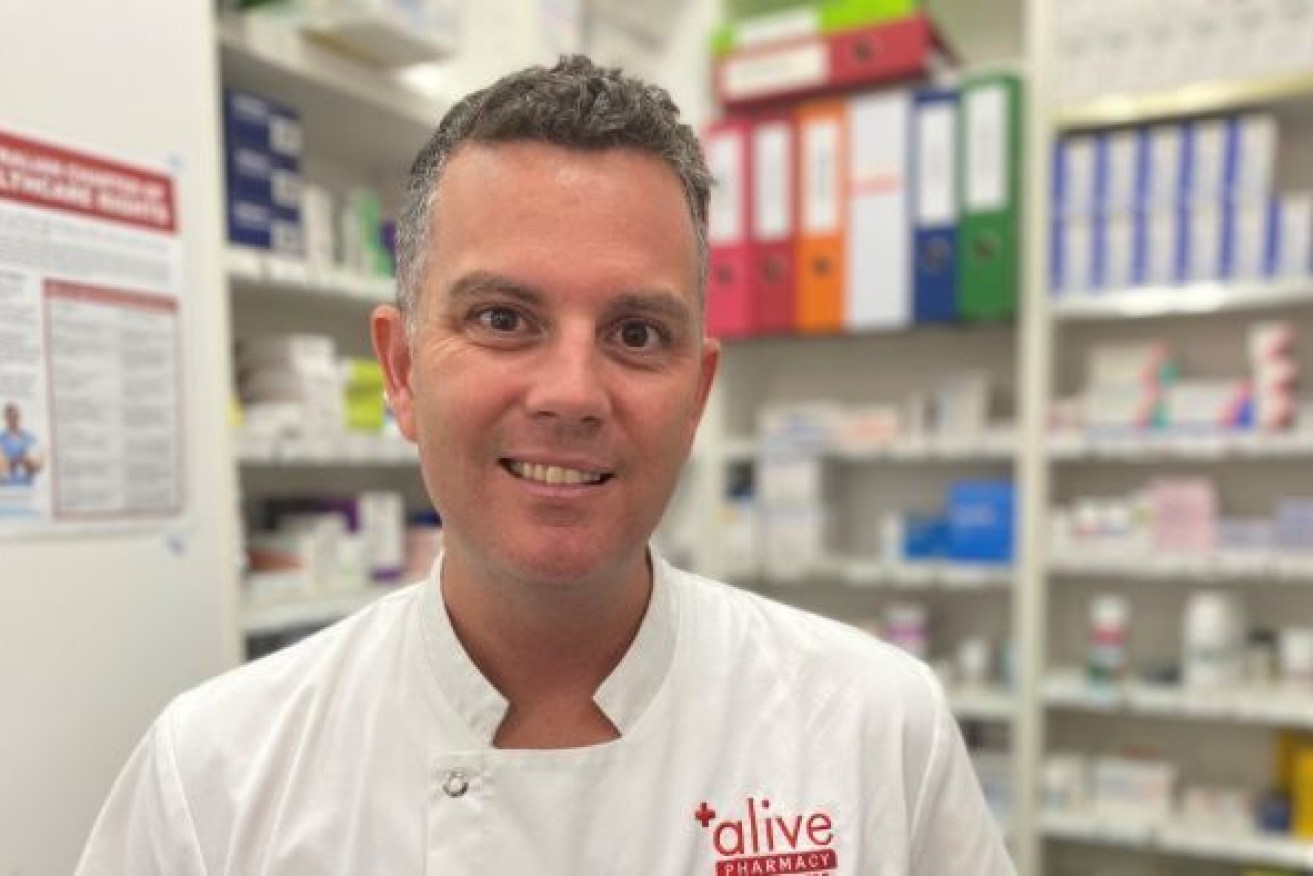 Queensland Pharmacy Guild vice-president Trent Twomey says the vaccine rollout effort is war-like. Photo: ABC