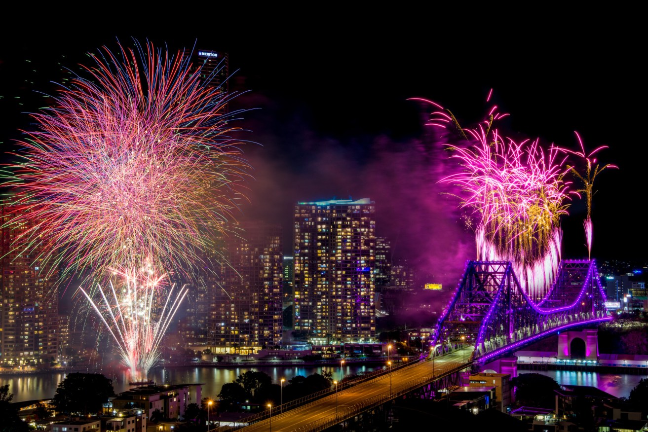 Fireworks on the Story Bridge (Image: File)
