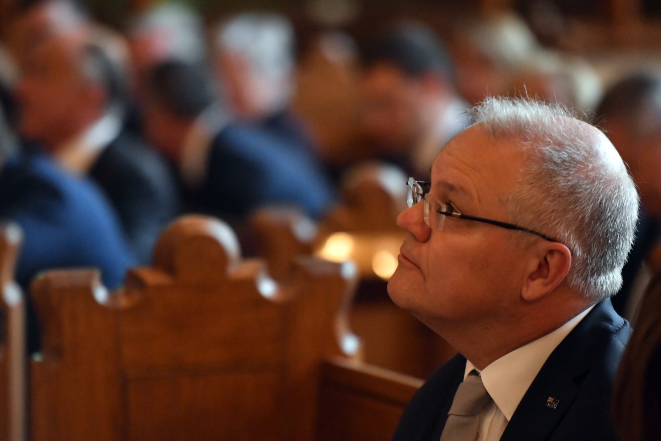 Prime Minister Scott Morrison at an Ecumenical Mass last year. (AAP Image/Mick Tsikas)