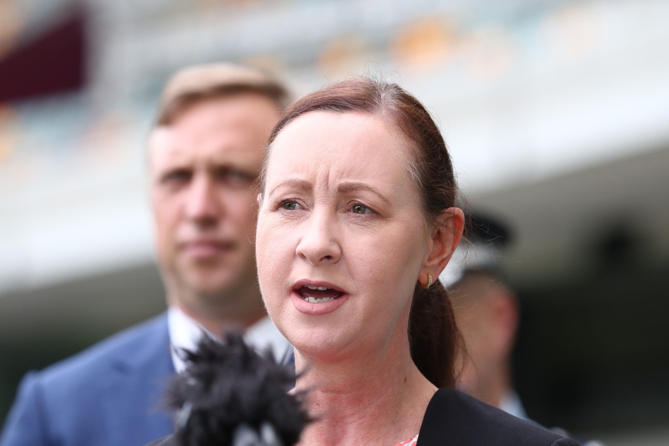 Queensland Health Minister Yvette D'Ath Covid says will continue to put pressure on our health system. (AAP Image/Jason O'Brien) 