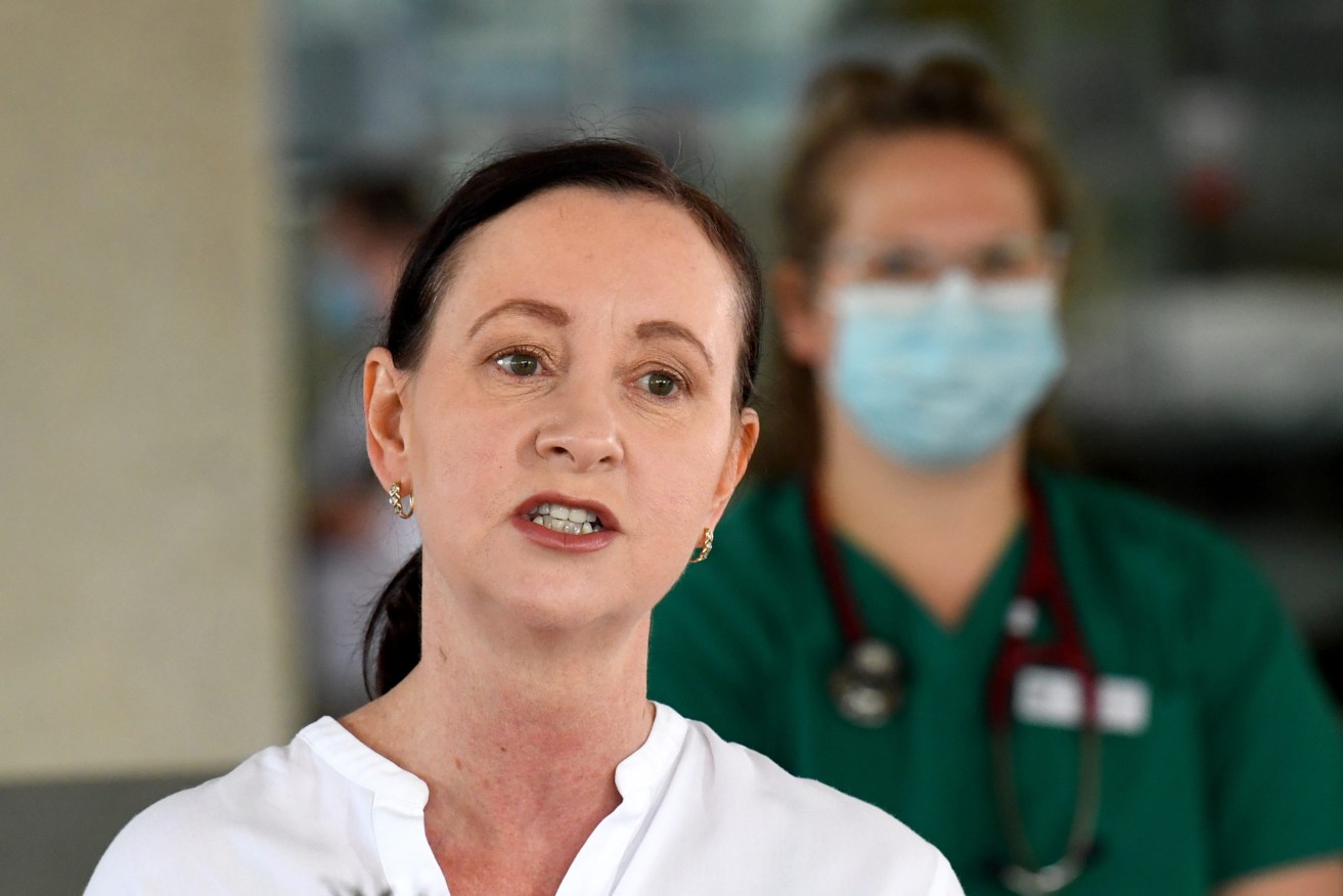 Queensland Health Minister Yvette D'Ath says State Health may need to suspend elective surgery as Covid numbers explode. (AAP Image/Darren England) 