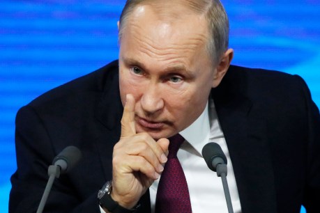 Roll of honour: Putin reveals the Aussies not welcome in Russia