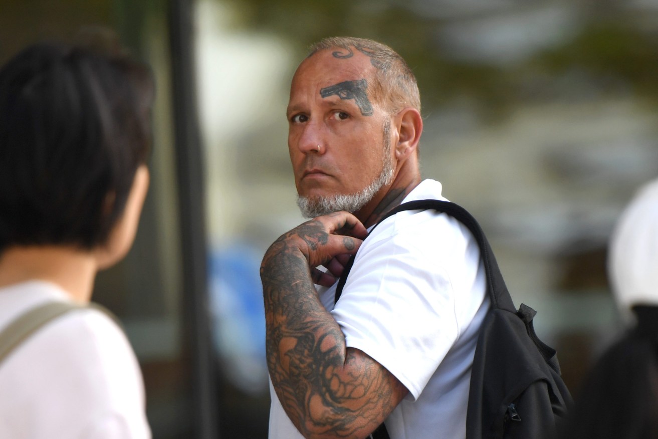 Gregory Jason Krause arrives at the Brisbane Supreme Court in Brisbane, Wednesday, May 4, 2022.  Gregory Krause is being sentenced for unlawful striking causing the death of his brother during an argument. (AAP Image/Darren England) NO ARCHIVING