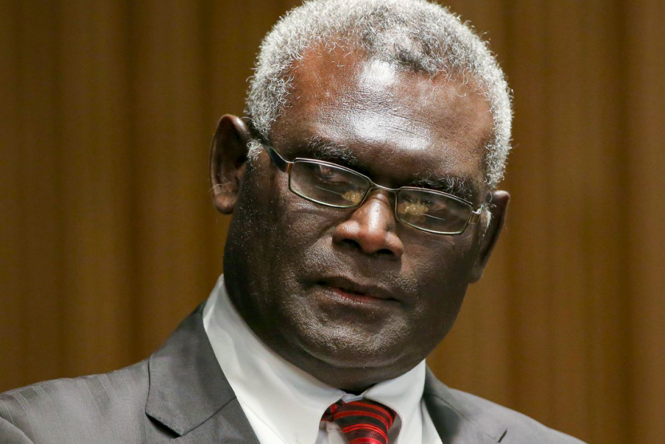 Prime Minister of Solomon Islands Manasseh Sogavare had considered delaying the country's next election. (AP)