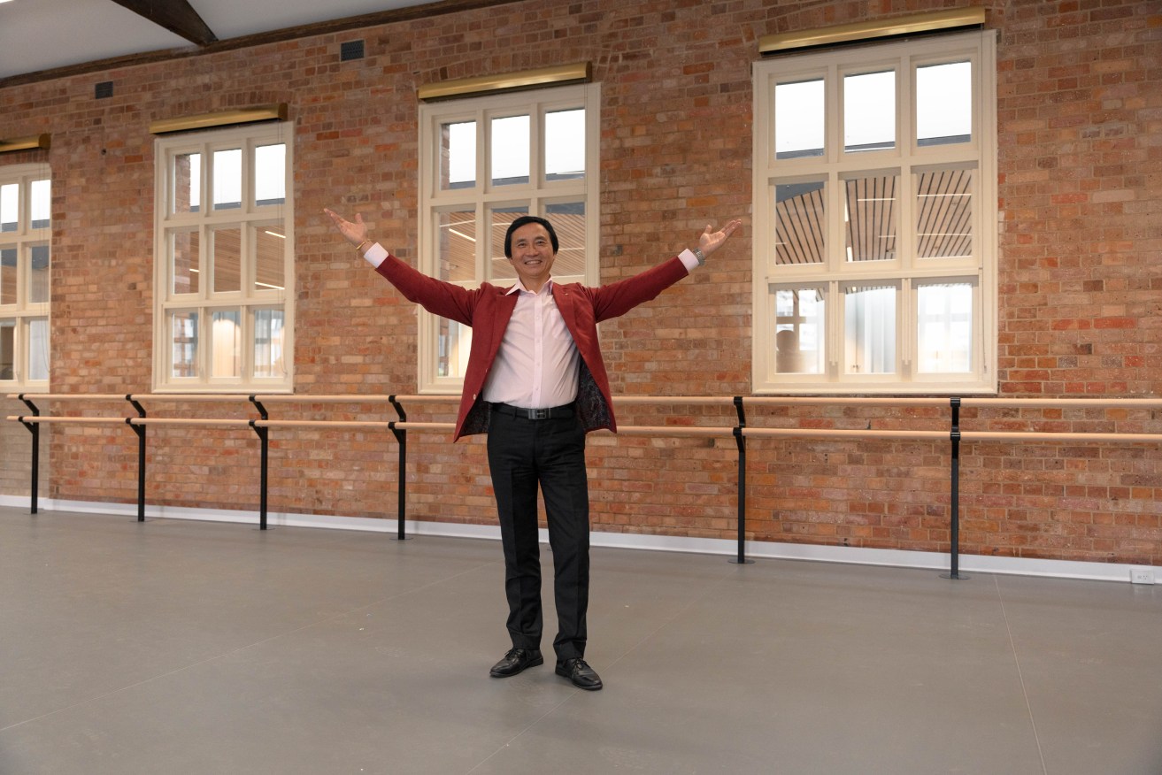 Li Cunxin inside the refurbished Queensland Ballet HQ, the Thomas Dixon Centre in West End. (Image, Supplied)
