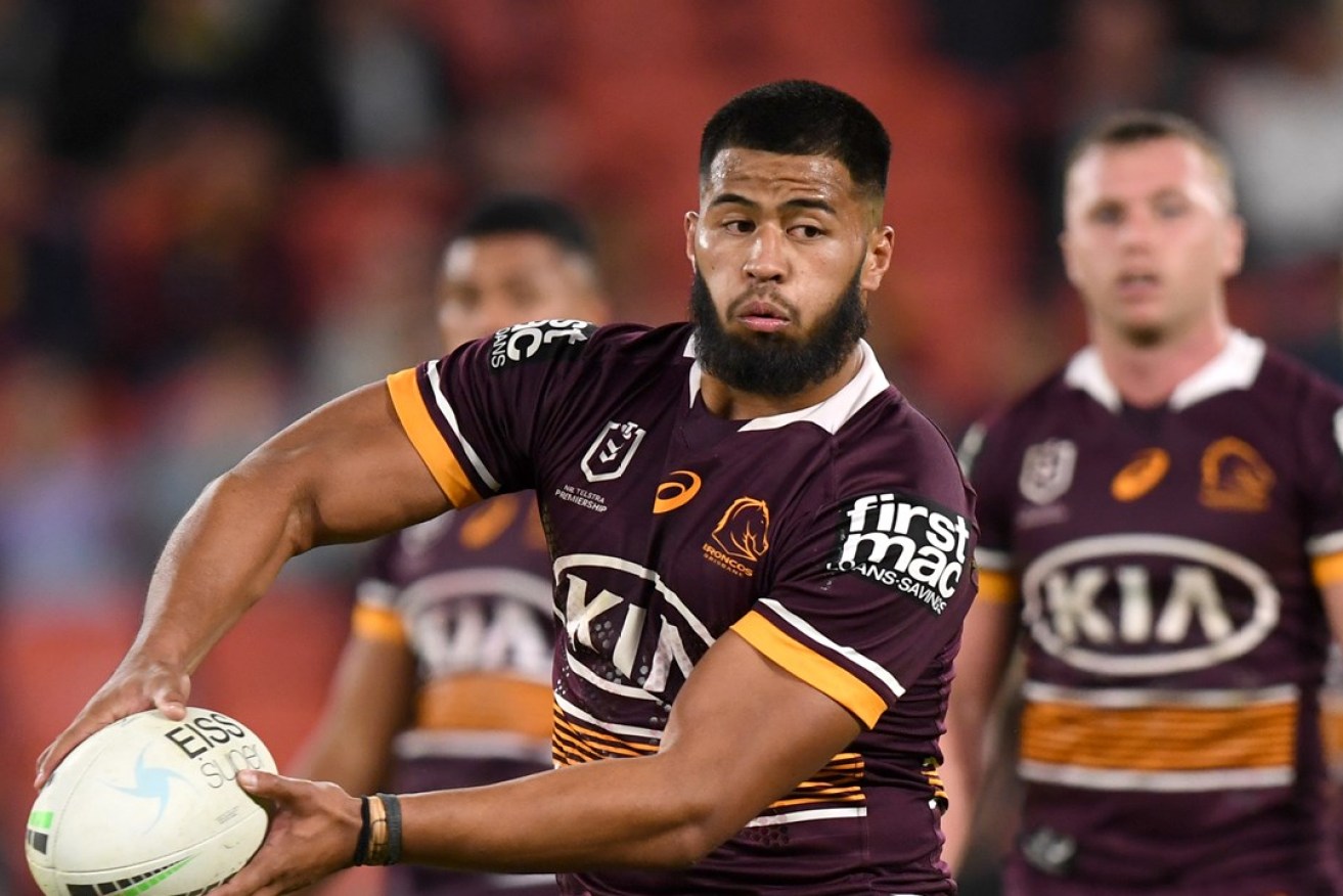 Payne Haas requested and then withdrew a request for an immediate release from the Brisbane Broncos. (Photo: NRL)