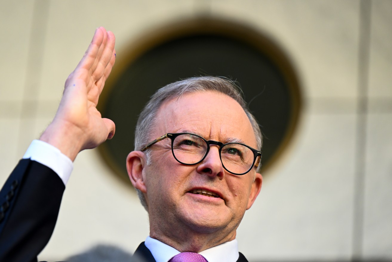 Prime Minister Anthony Albanese has criticised hi predecessor Scott Morrison as self serving. (AAP Image/Lukas Coch) 